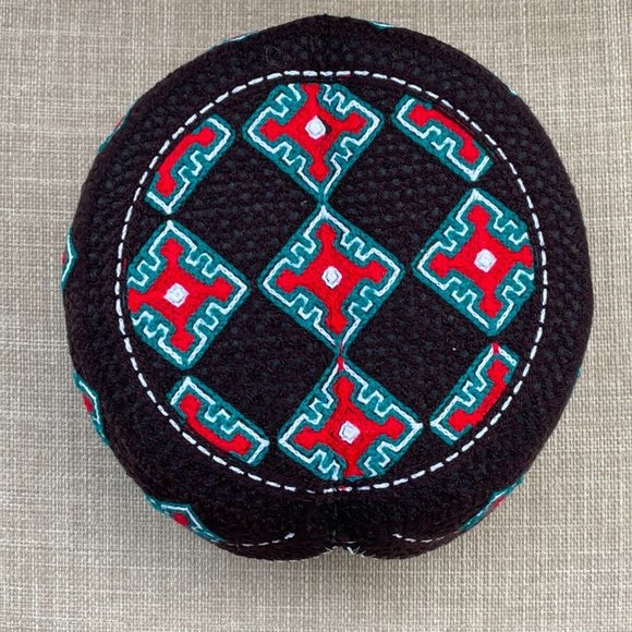 Men Hat Sindhi Round Cap Hat Front Cut Traditional Cultrual Embroidery Hat - Picture 6 of 10